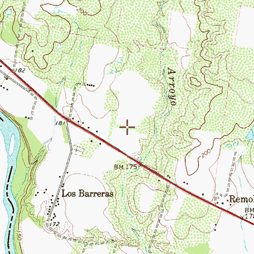 Topographic Map of Campo Verde Colonia, TX