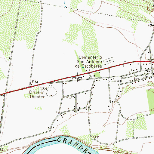 Topographic Map of De La Garza Colonia, TX