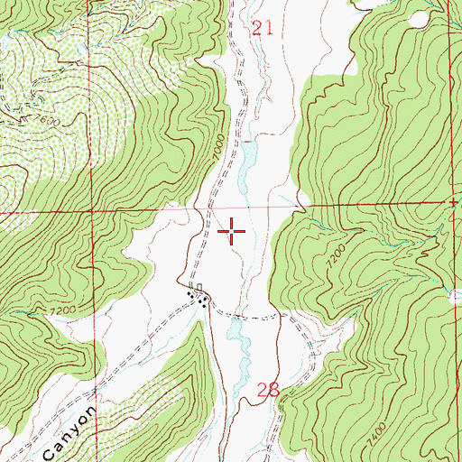 Topographic Map of Mark Number 1 Dam, CO