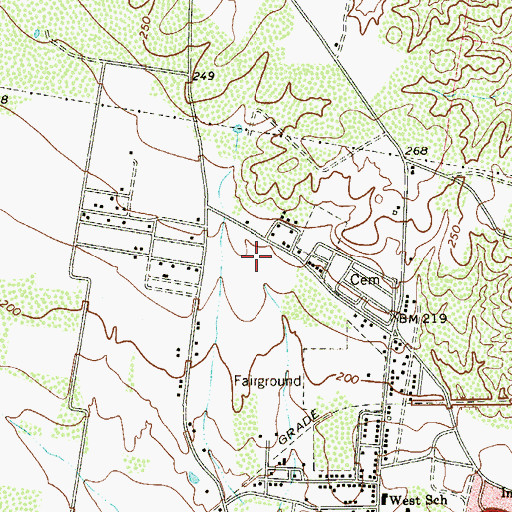 Topographic Map of Doyno West Side Number 2 Colonia, TX