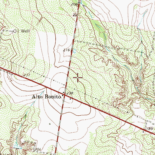 Topographic Map of E Lopez Colonia, TX