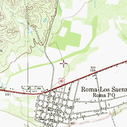 Topographic Map of El Bosque Number 1 Colonia, TX