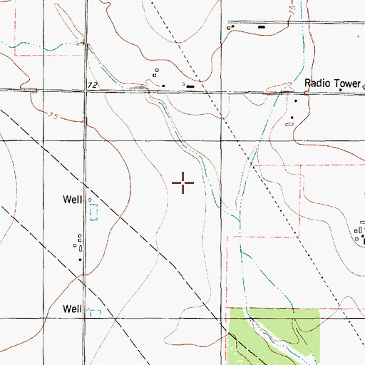 Topographic Map of Saint Paul Estates Colonia, TX