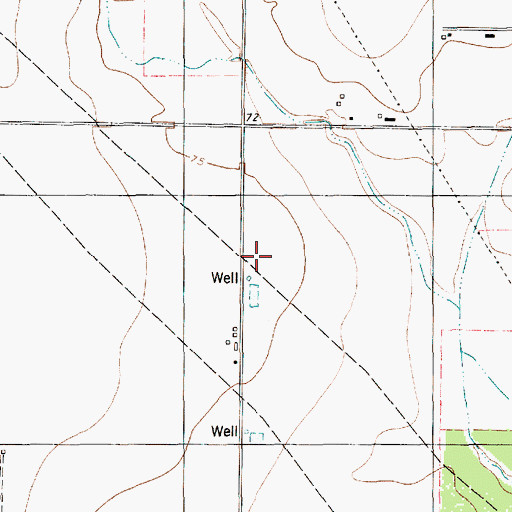 Topographic Map of Saint Paul Number 1 Colonia, TX