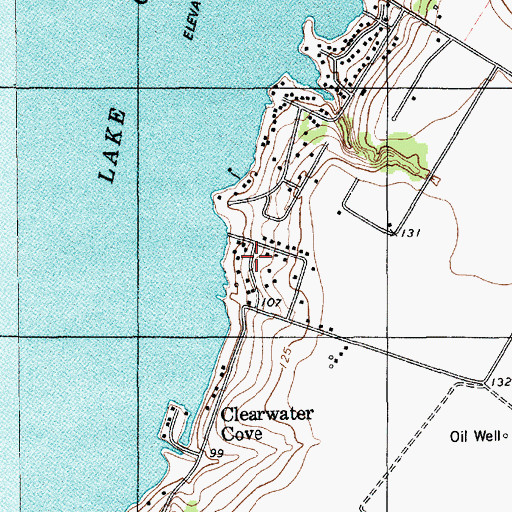 Topographic Map of Edgewater Estates Number 1 Colonia, TX