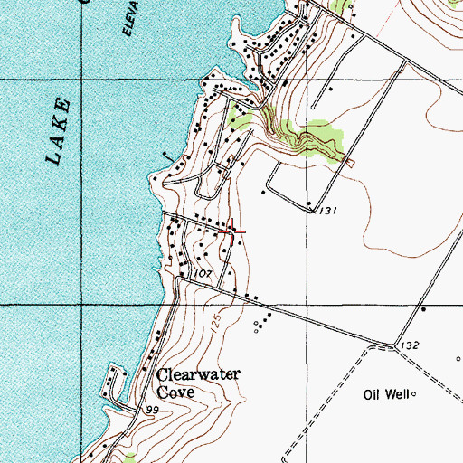 Topographic Map of Edgewater Estates Number 3 Colonia, TX
