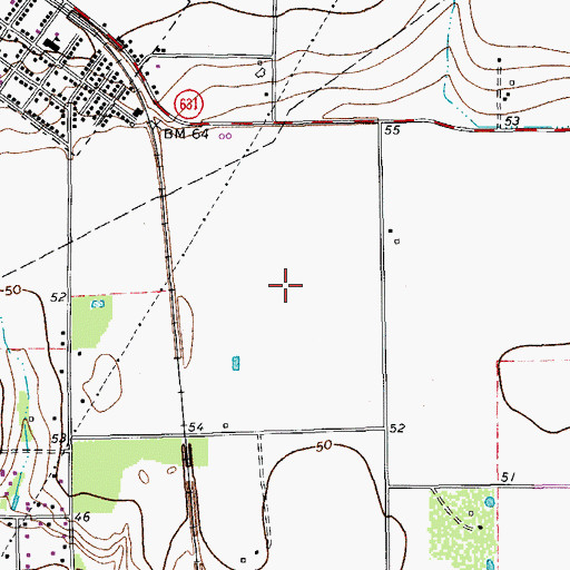 Topographic Map of Friendswood Acres Number 2 Colonia, TX