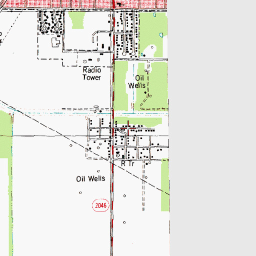 Topographic Map of Gonzales 12 Colonia, TX