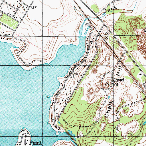 Topographic Map of Hidden Acres Colonia, TX