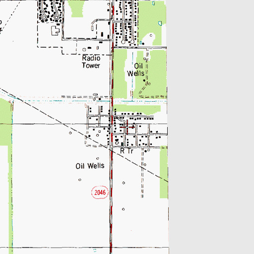 Topographic Map of La Paloma Addition Colonia, TX