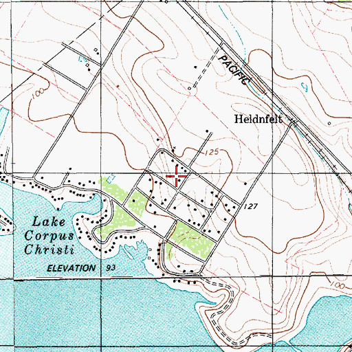 Topographic Map of Lakeshore Gardens Number 2 Colonia, TX