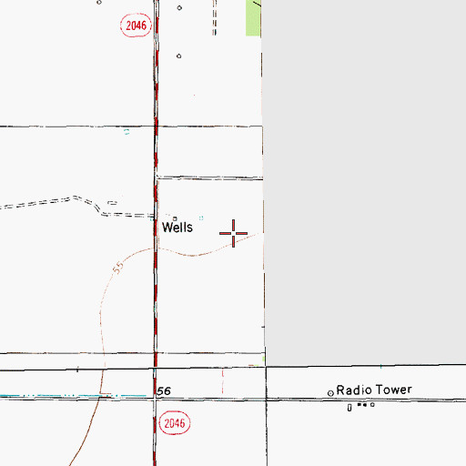 Topographic Map of Loma Linda Colonia, TX