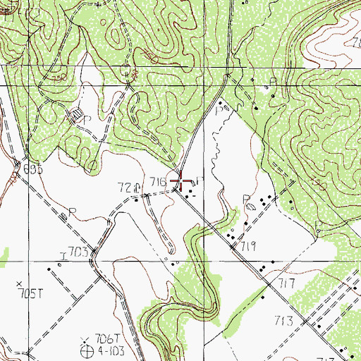 Topographic Map of Victoriano Hernandez Colonia, TX