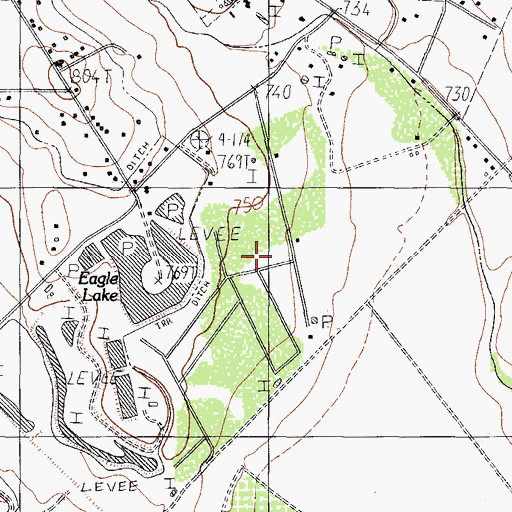 Topographic Map of Zamora Lands Colonia, TX