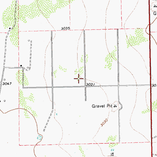 Topographic Map of Alamo Ranchettes Colonia, TX