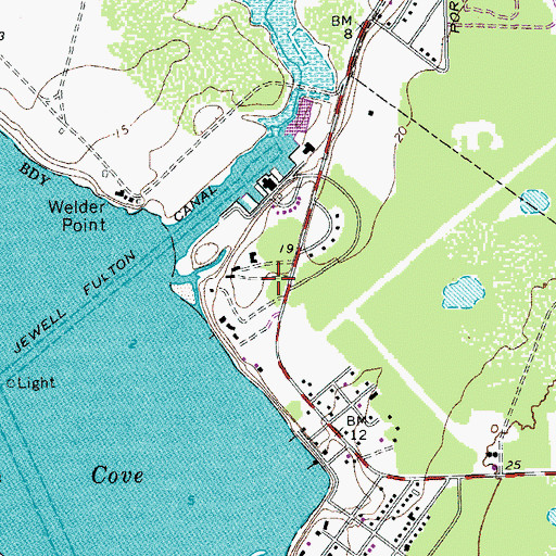 Topographic Map of Caruthers Cove Colonia, TX