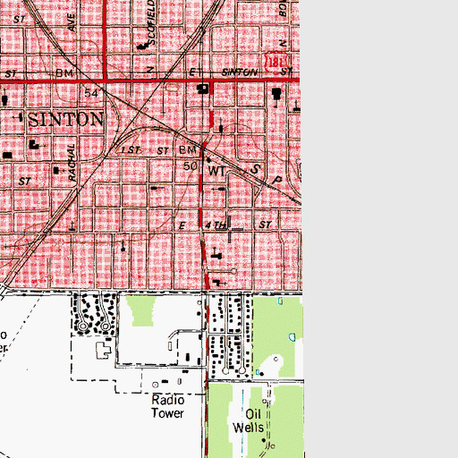 Topographic Map of Dodd Number 2 Colonia, TX