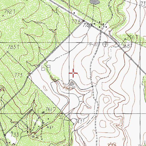Topographic Map of Loma Linda Number 1 Colonia, TX