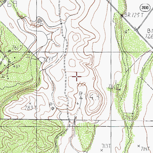 Topographic Map of Loma Linda Number 2 Colonia, TX
