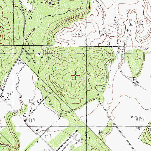 Topographic Map of Loma Linda Number 3 Colonia, TX