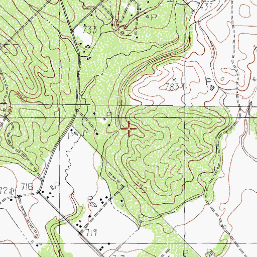 Topographic Map of Loma Linda Ranchettes Colonia, TX