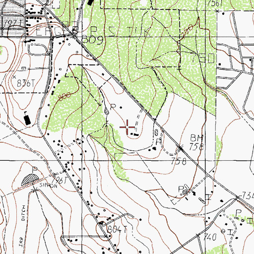 Topographic Map of Morales Circle Colonia, TX