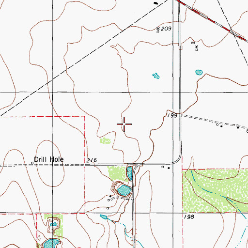 Topographic Map of Westdale Estates Number 1 Colonia, TX