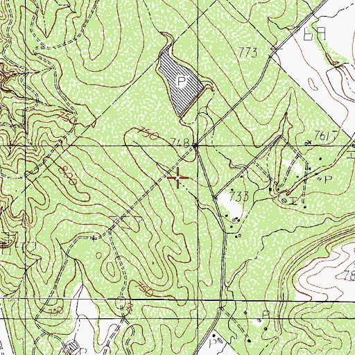 Topographic Map of Border Housing Unit Number 1 Colonia, TX