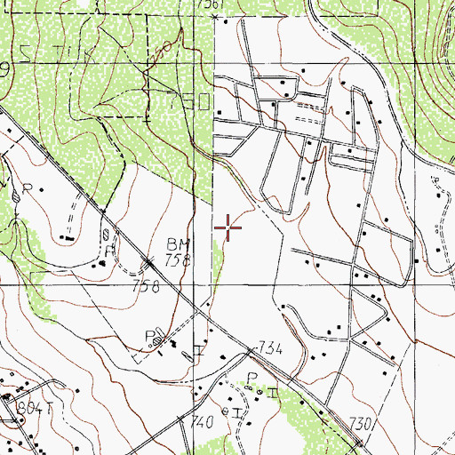 Topographic Map of Cedar Ridge Number 2 Colonia, TX