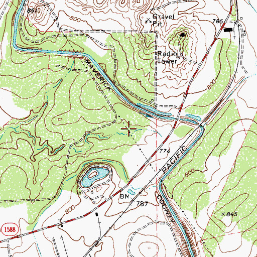 Topographic Map of Deer Run Number 3 Colonia, TX
