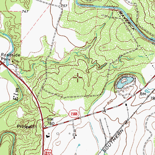Topographic Map of Deer Run Number 4 Colonia, TX