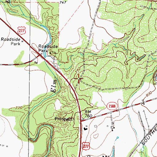 Topographic Map of Deer Run Number 5 Colonia, TX