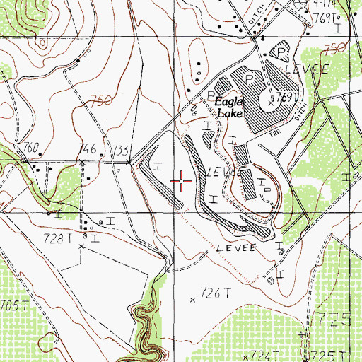 Topographic Map of Eagle Heights Number 1 Colonia, TX