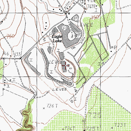 Topographic Map of Eagle Heights Number 3 Colonia, TX