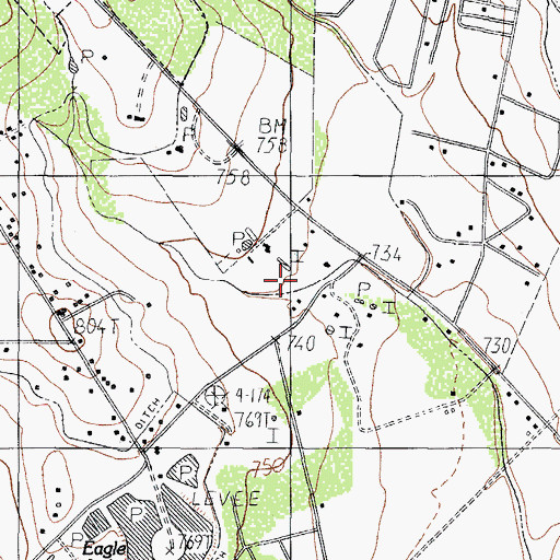 Topographic Map of Hector Rodriguez Colonia, TX