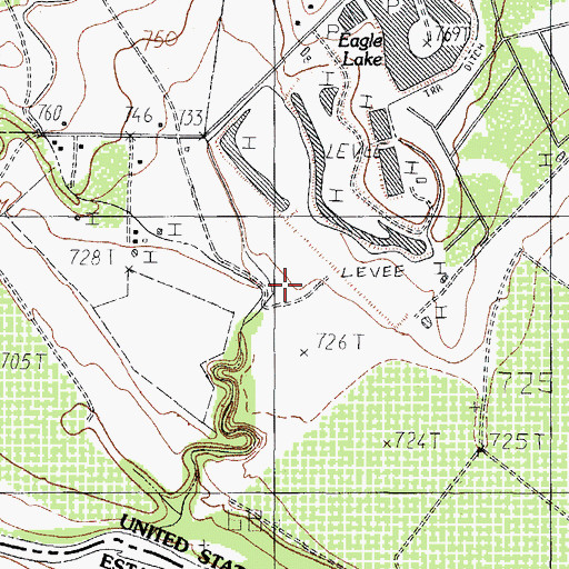 Topographic Map of La Herradura Colonia, TX