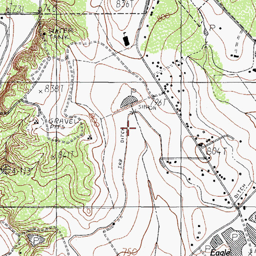Topographic Map of Lago Vista Colonia, TX