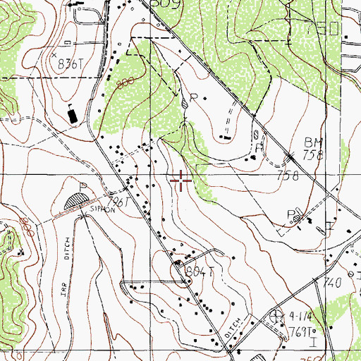 Topographic Map of Las Hacienditas Colonia, TX