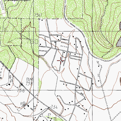 Topographic Map of Las Quintas Fronterizas Colonia, TX