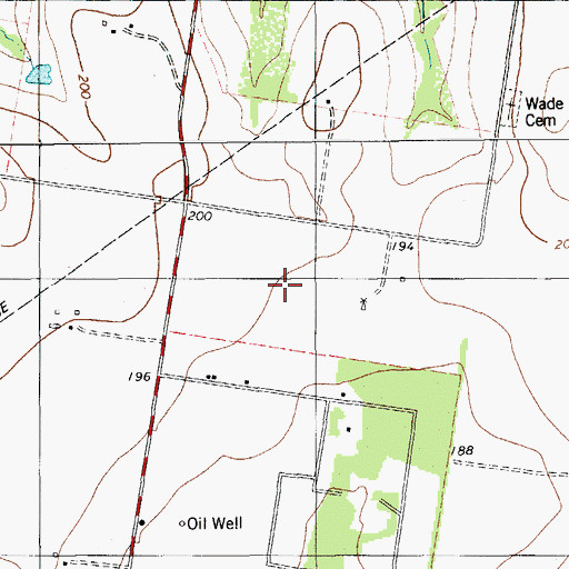 Topographic Map of Silver Spur Estates Colonia, TX