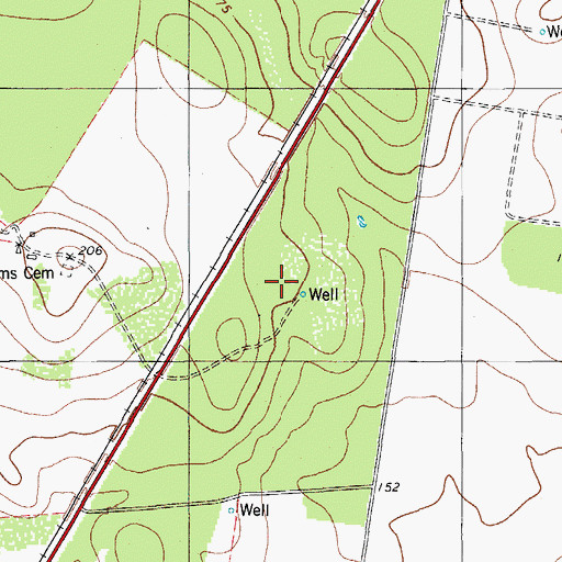 Topographic Map of South La Paloma Estates Colonia, TX