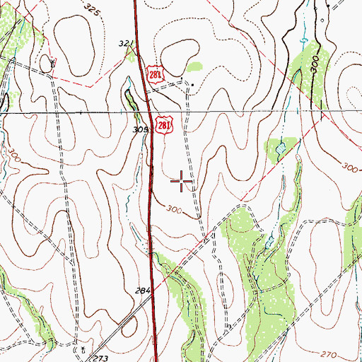 Topographic Map of Vally-Hi Acres Number 1 Colonia, TX