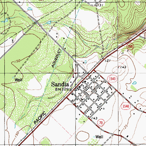 Topographic Map of Wadeside Addition Colonia, TX