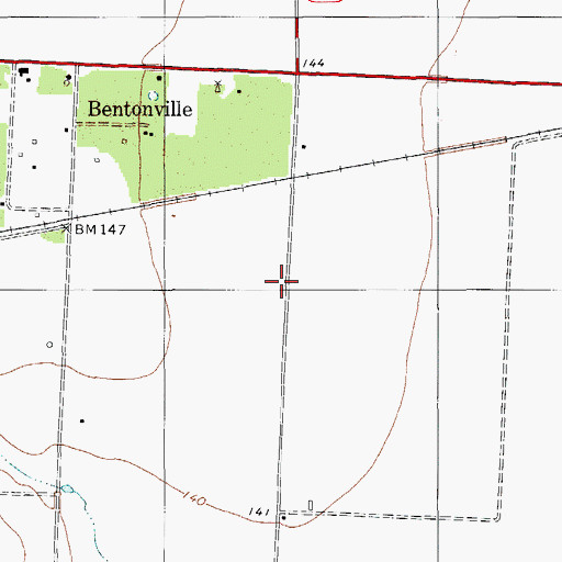 Topographic Map of Water City Estates Colonia, TX