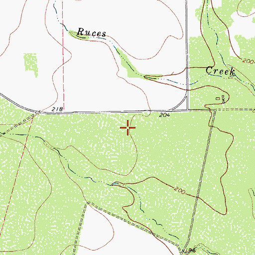 Topographic Map of West Alfred Estates Colonia, TX