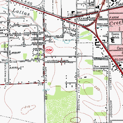 Topographic Map of Holshouser Number 2 Colonia, TX