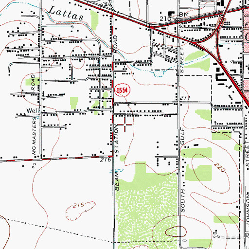Topographic Map of Holshouser Number 3 Colonia, TX
