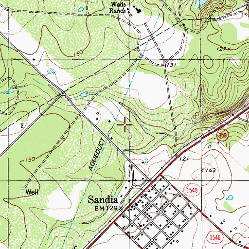 Topographic Map of John L Norris Colonia, TX