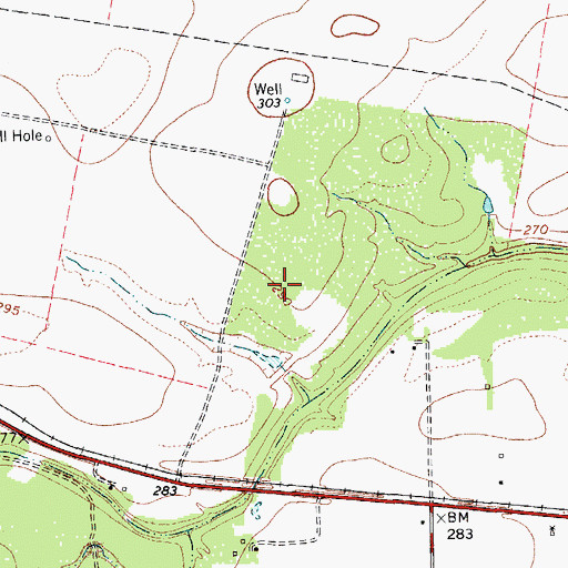Topographic Map of Loma Linda East Colonia, TX