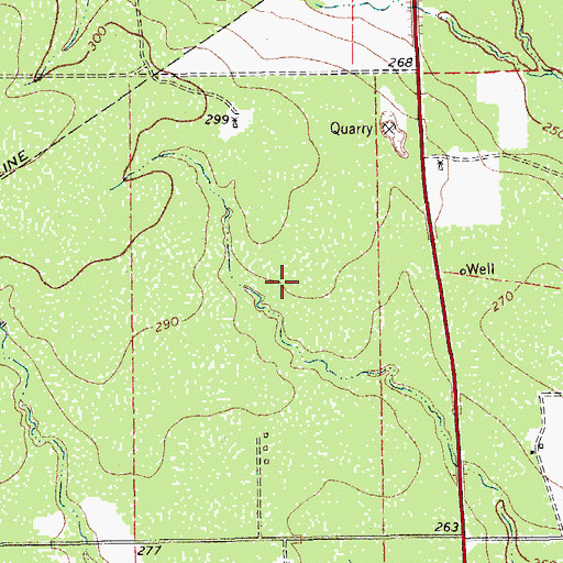 Topographic Map of Owl Ranch Number 1 Colonia, TX